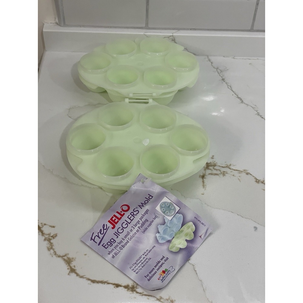 Jell-0 Jigglers Molds Egg Lot of 2 Jello‎ Easter Shots Instructions Booklet New